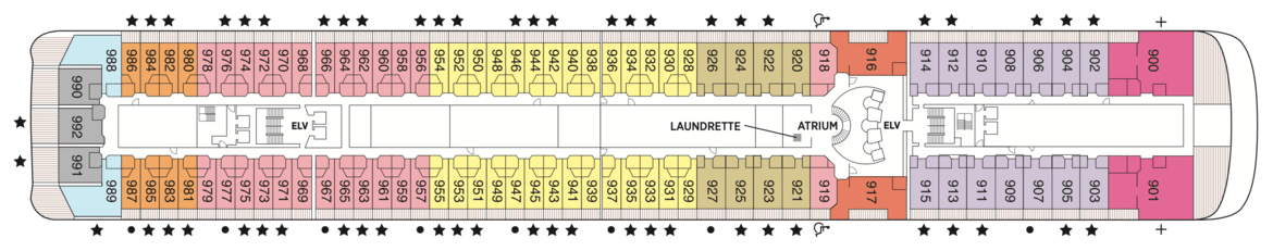 Regent Seven Seas Cruises Seven Seas Mariner Deck Plans Deck 9.png